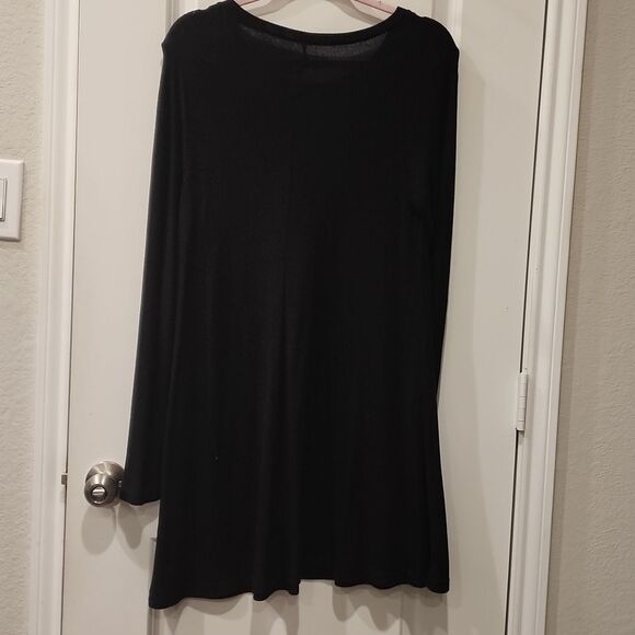 West Loop L/S Ribbed Skater Dress - Picture 4 of 4
